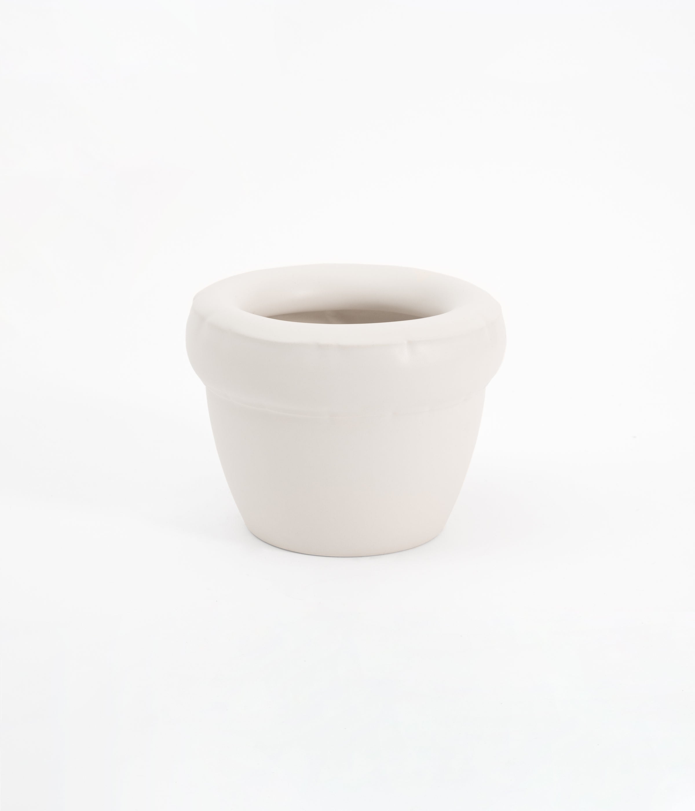 Small planter 'LOUIS' Bone matte