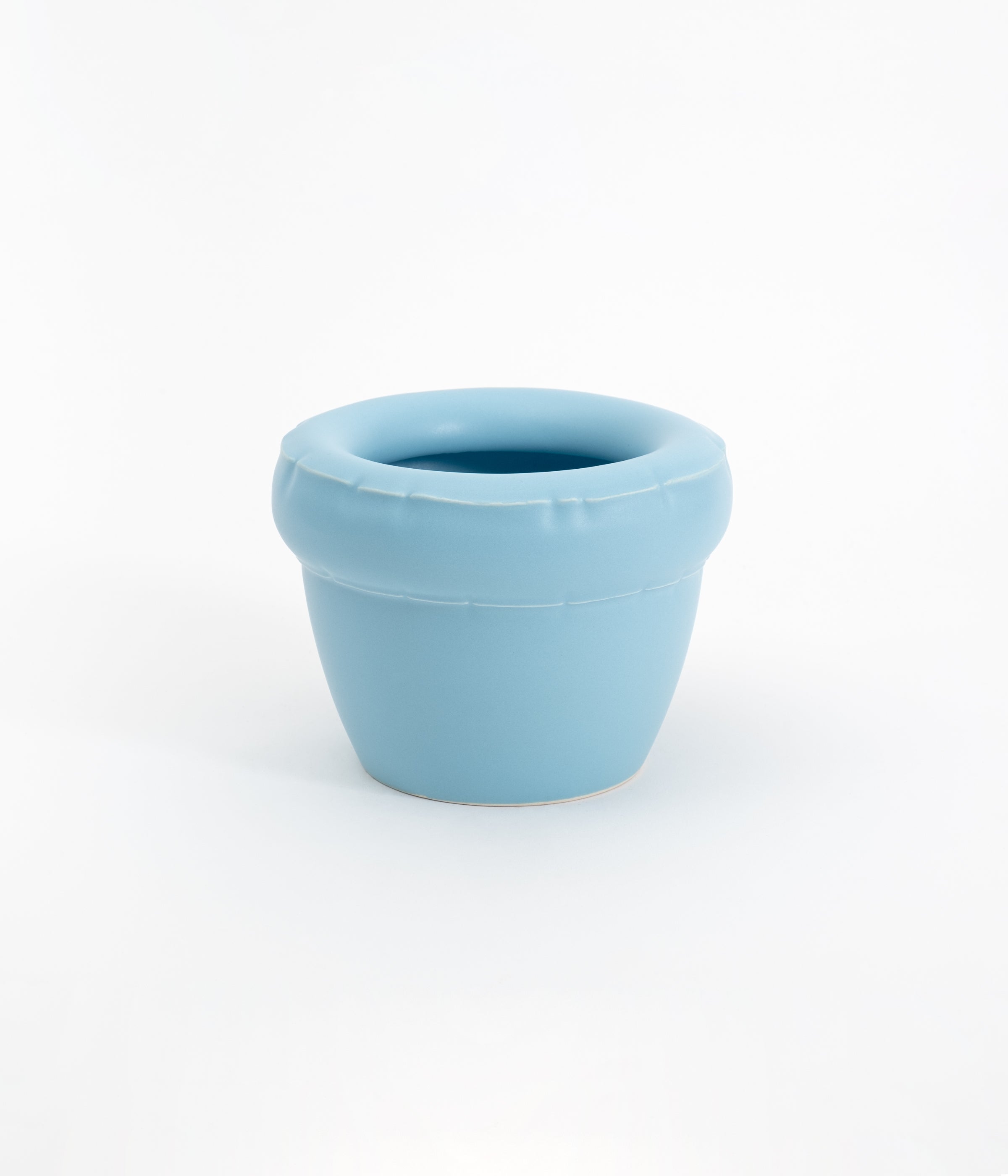 Small planter 'LOUIS' Sky matte